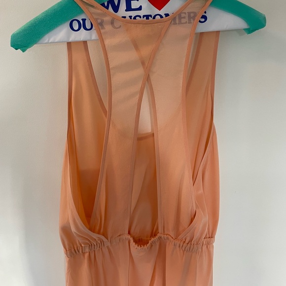 Wilfred 100% Silk Dress w/ sheer criss cross back detailing. *just dry cleaned* - Picture 3 of 4